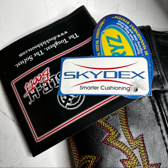 COPY - Double H | Black and Orange Thread Western Boots - Picture 8 of 8